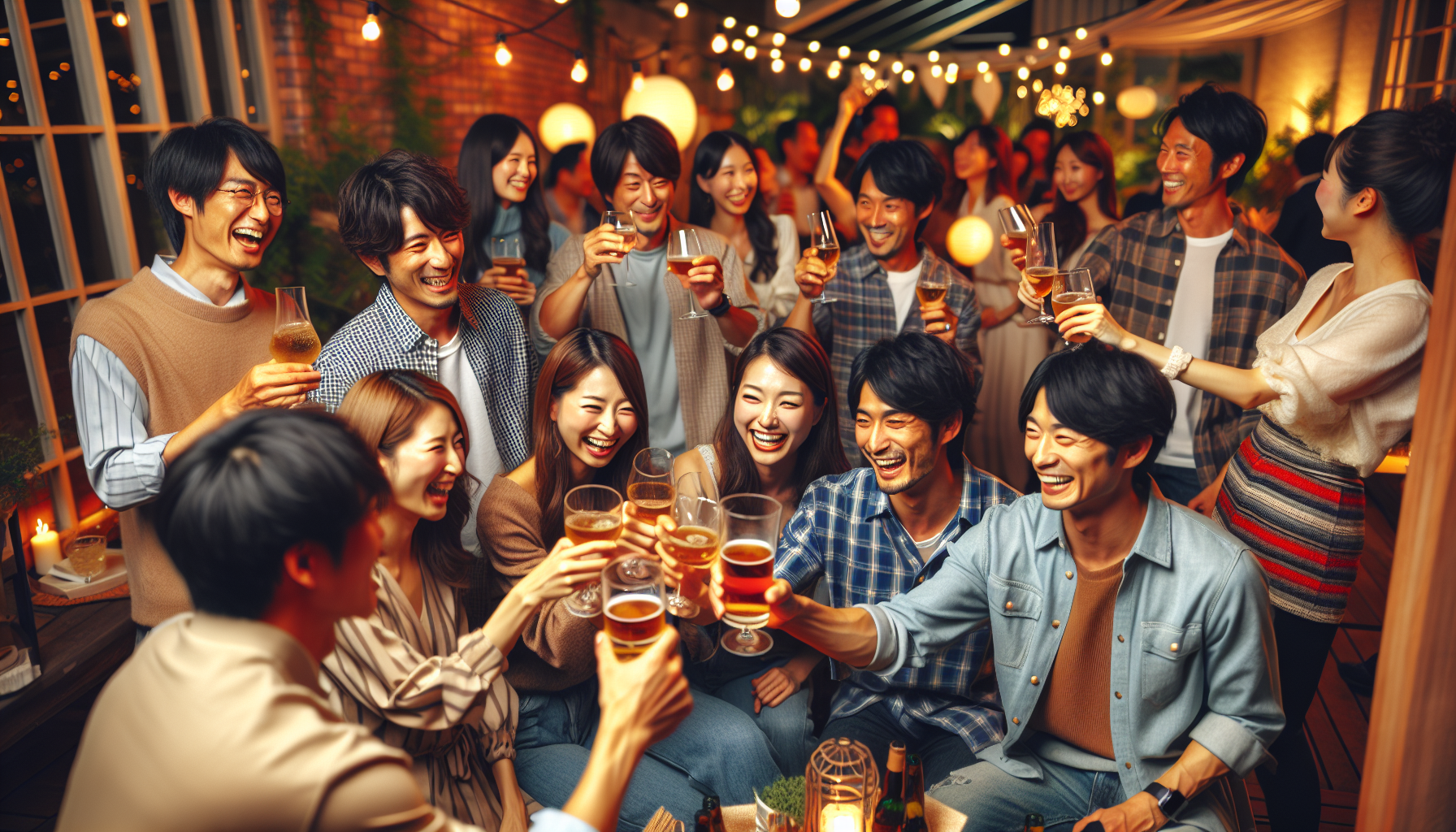 御前崎で合コンや飲み会でコンパニオン呼んでもりあげている様子